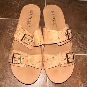 Boutique by Corkys Wedge Cork Platform Sandals